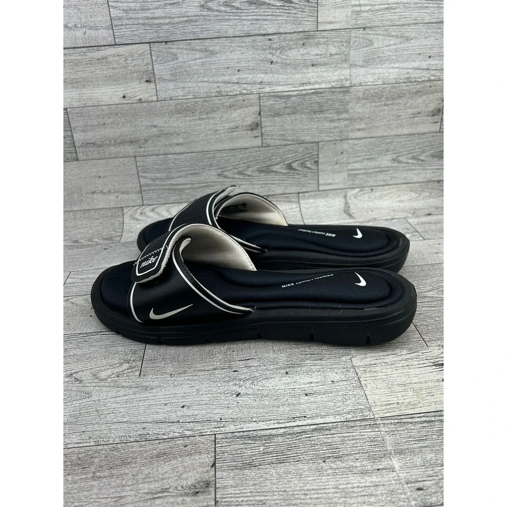 Nike Ultra Comfort 3 Women‎ Slide Sandals Black White AR4343-011 Size 8